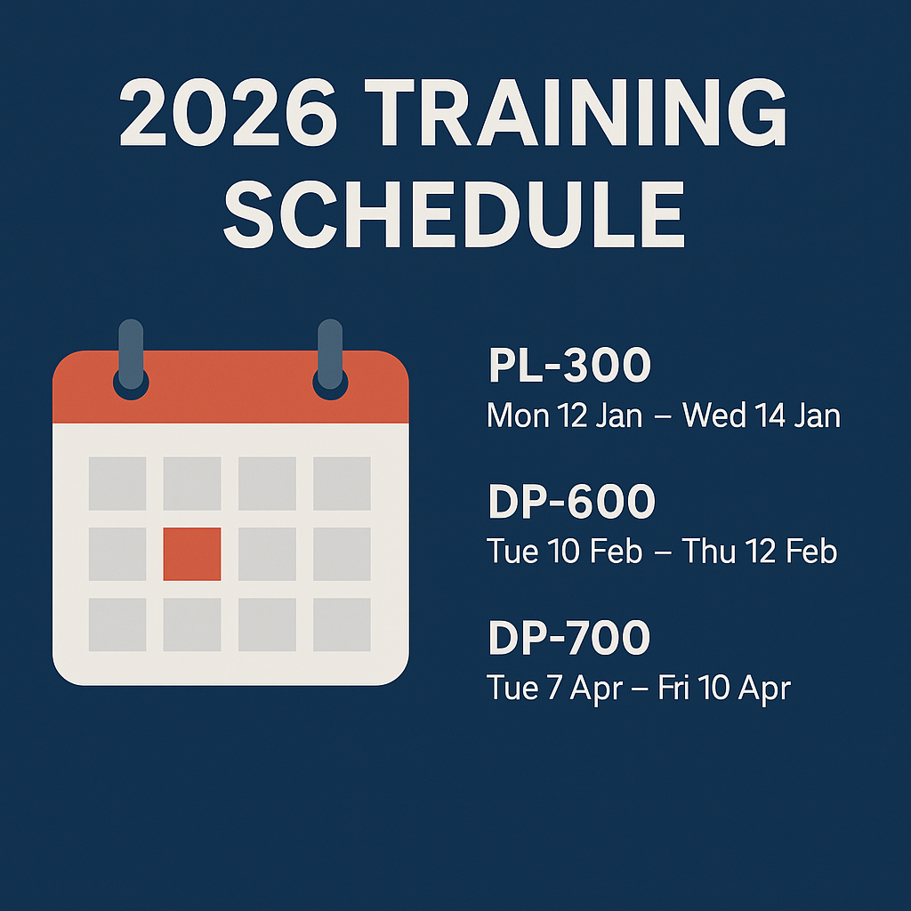 Microsoft Data Analytics Training Schedule 2026 Punggol Microsoft Power BI And Fabric Training 2026